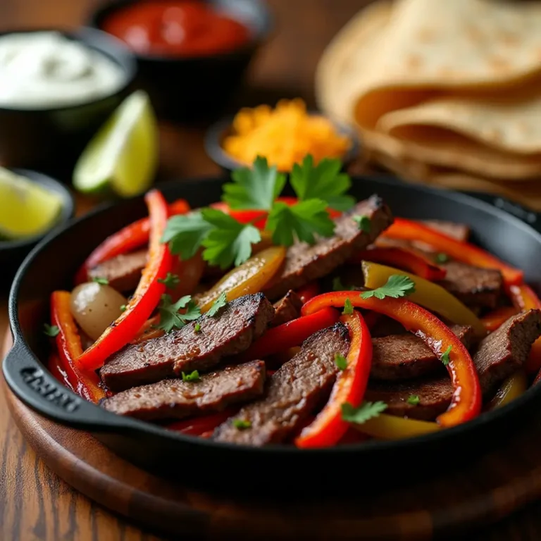 Air Fryer Steak Fajitas