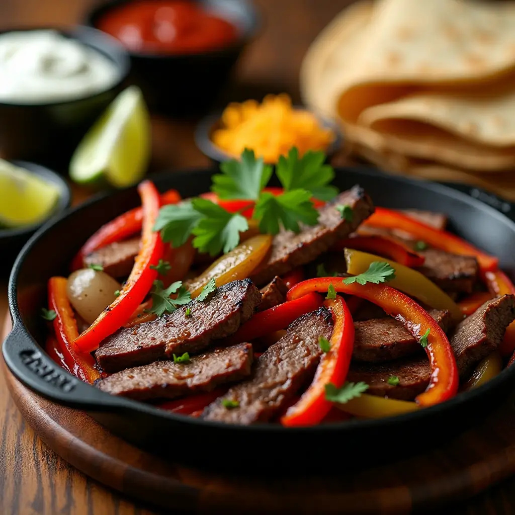 Air Fryer Steak Fajitas