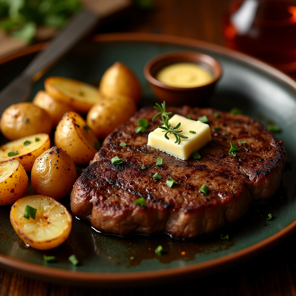 Air Fryer Steak and Potatoes