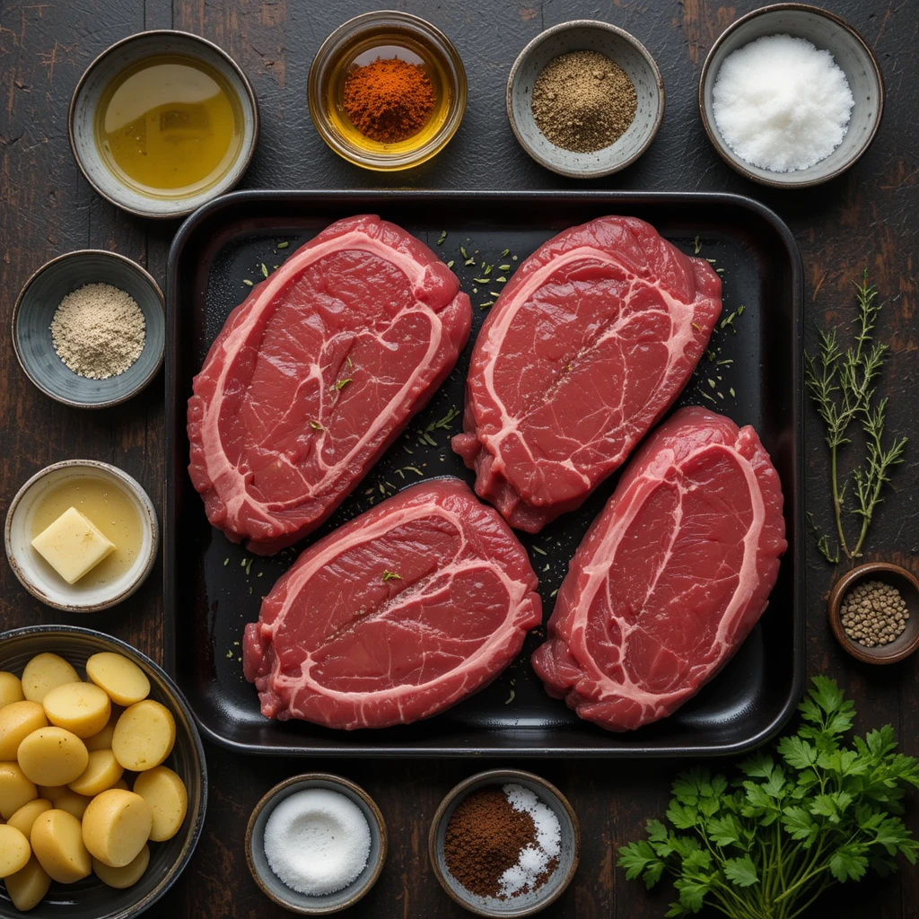 Air Fryer Steak and Potatoes