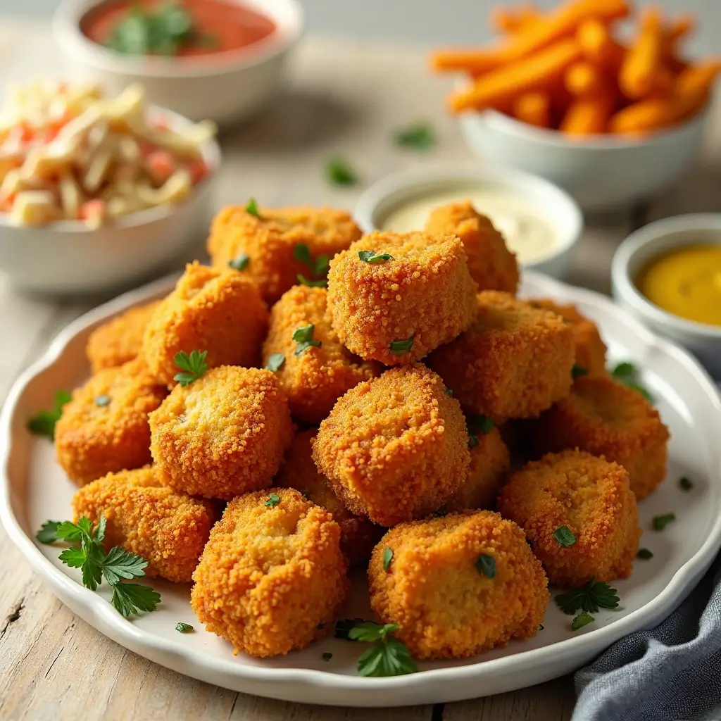Air Fryer Tofu Nuggets