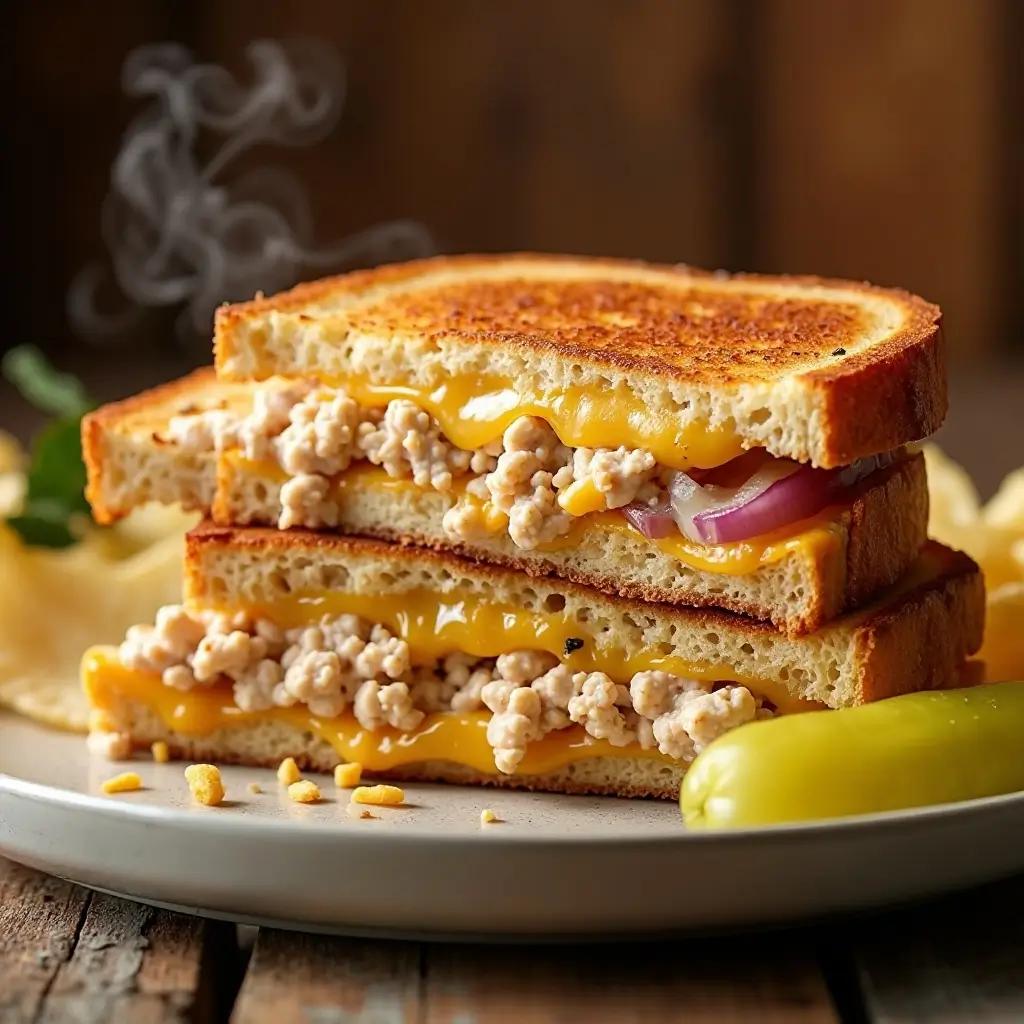 Air Fryer Tuna Melt