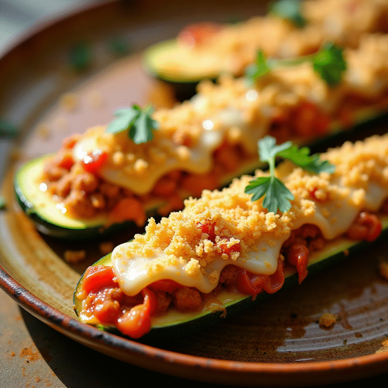 Air Fryer Zucchini Boats