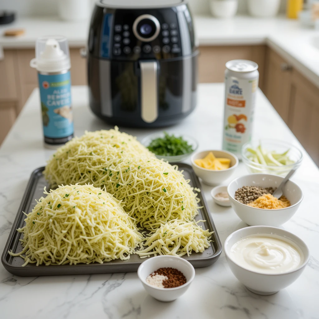 Air Fryer Zucchini Fritters