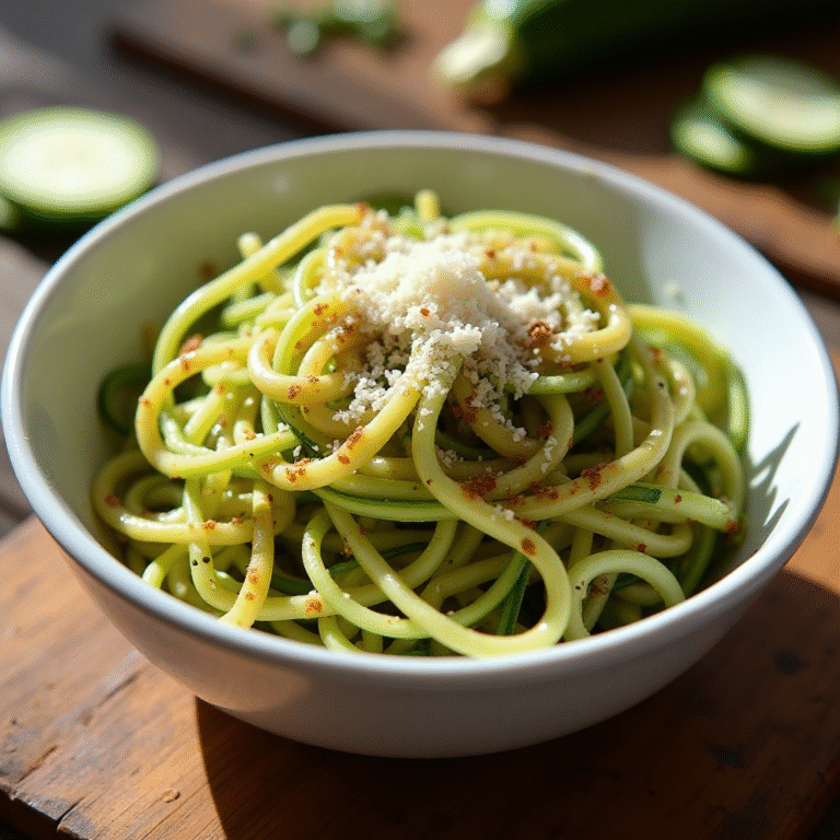 Air Fryer Zucchini Noodles