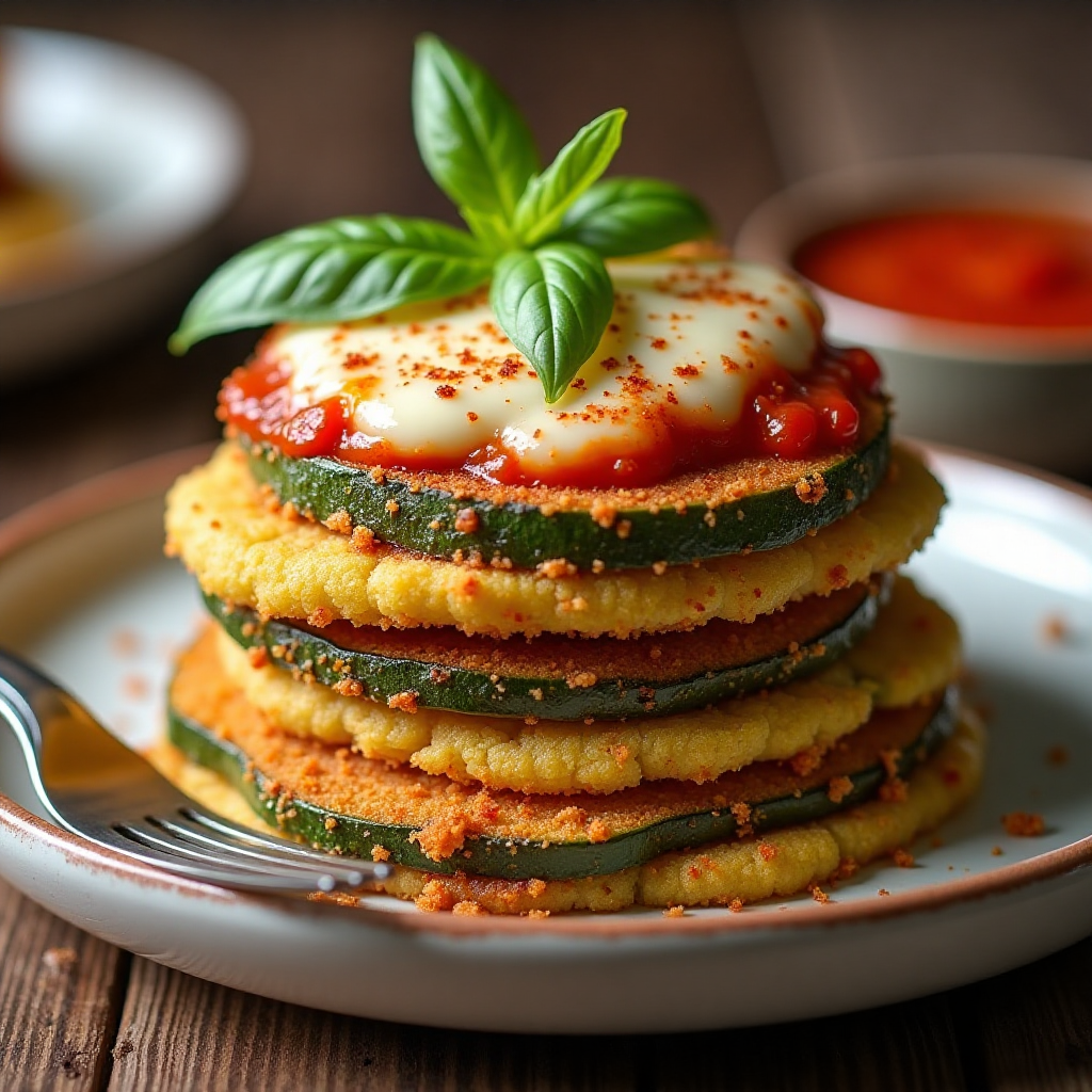 Air Fryer Zucchini Parmesan