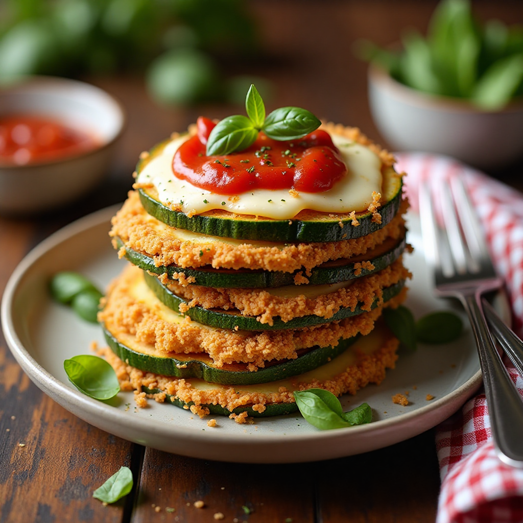 Air Fryer Zucchini Parmesan