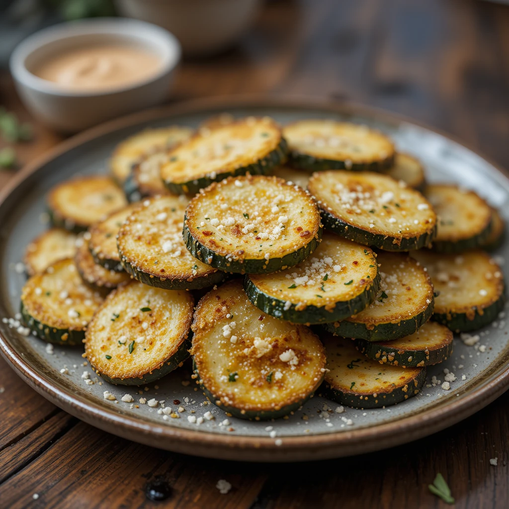 Air Fryer Zucchini with Parmesan