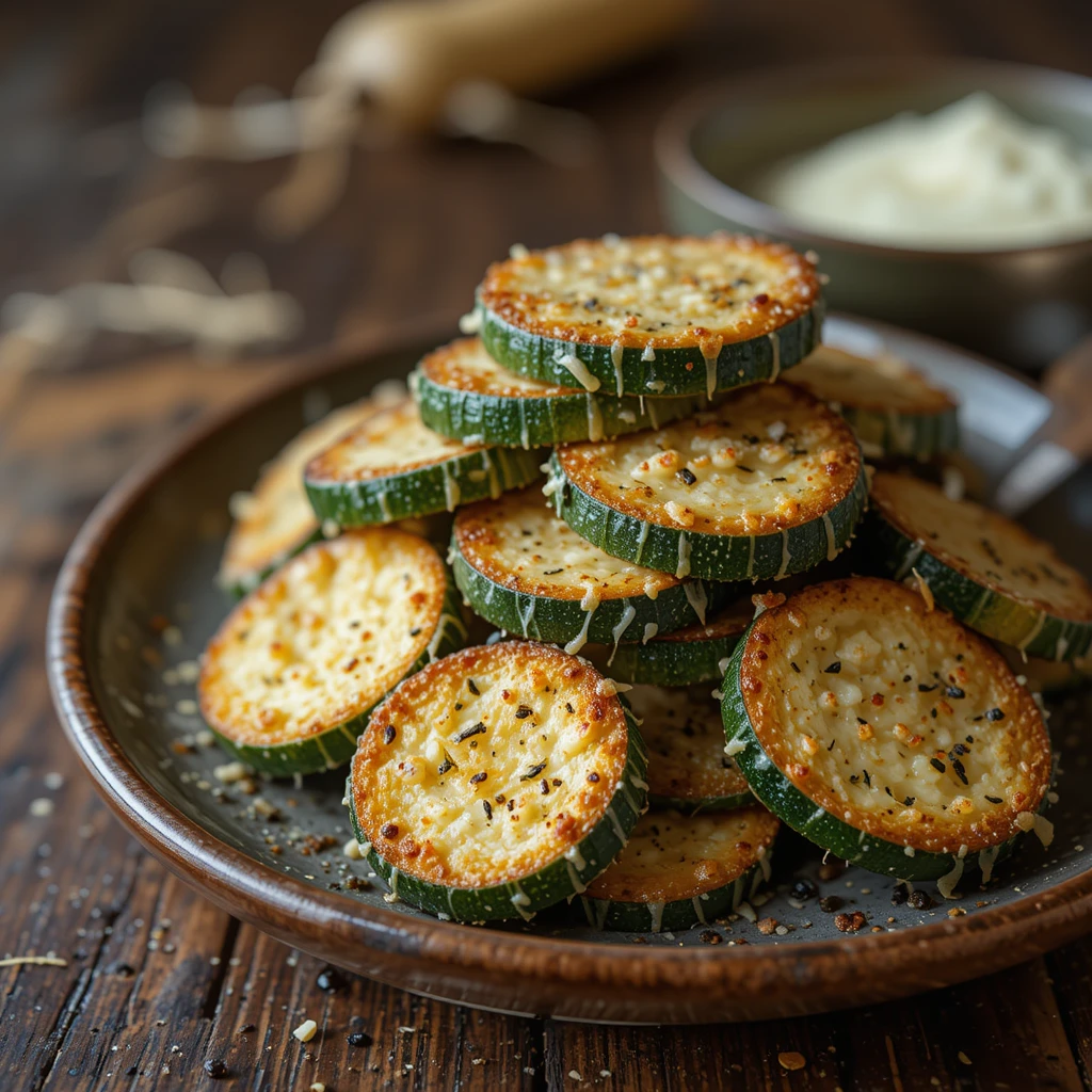 Air Fryer Zucchini with Parmesan