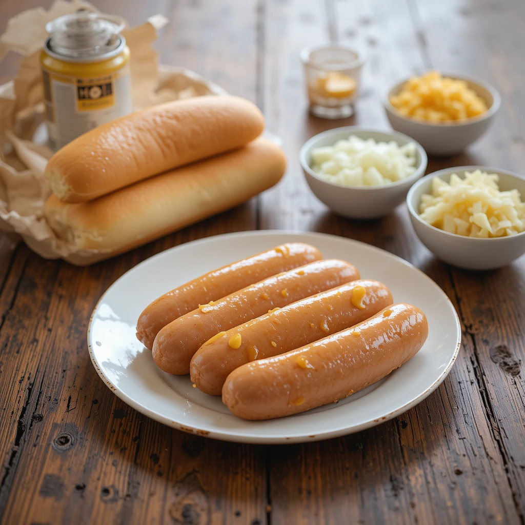 Cheddar Brats in Air Fryer