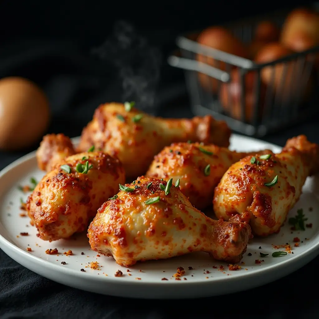 Frozen Drumsticks in Air Fryer