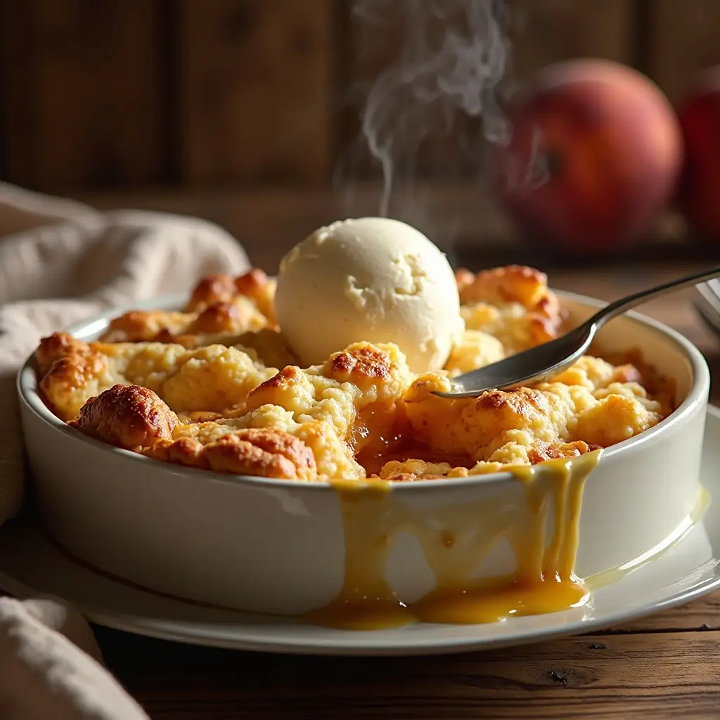 Peach Cobbler in Air Fryer