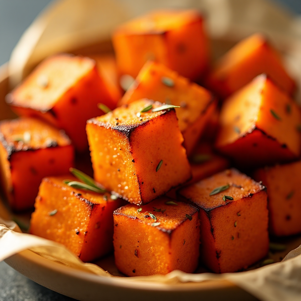 Roasted Sweet Potatoes in Air Fryer