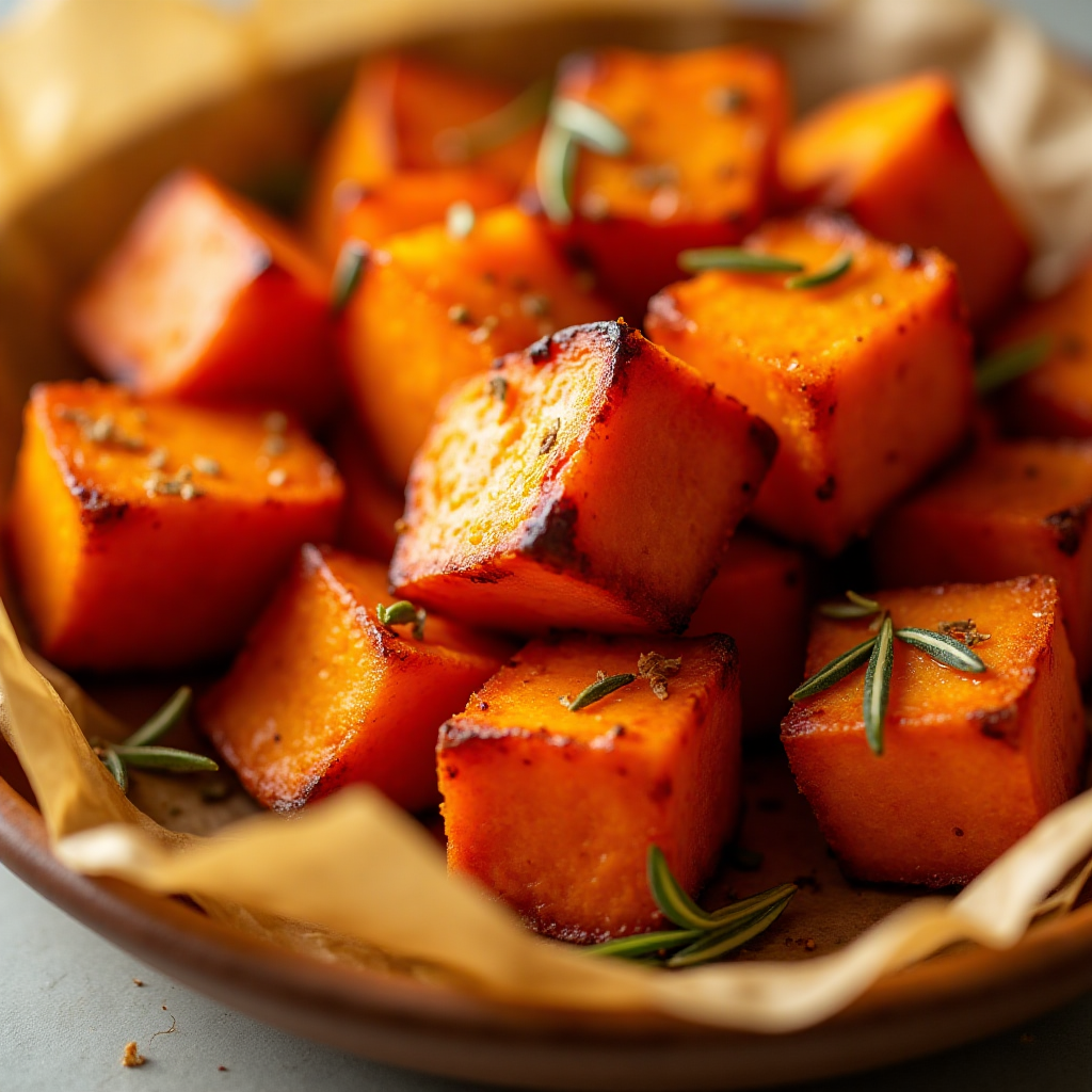 Roasted Sweet Potatoes in Air Fryer