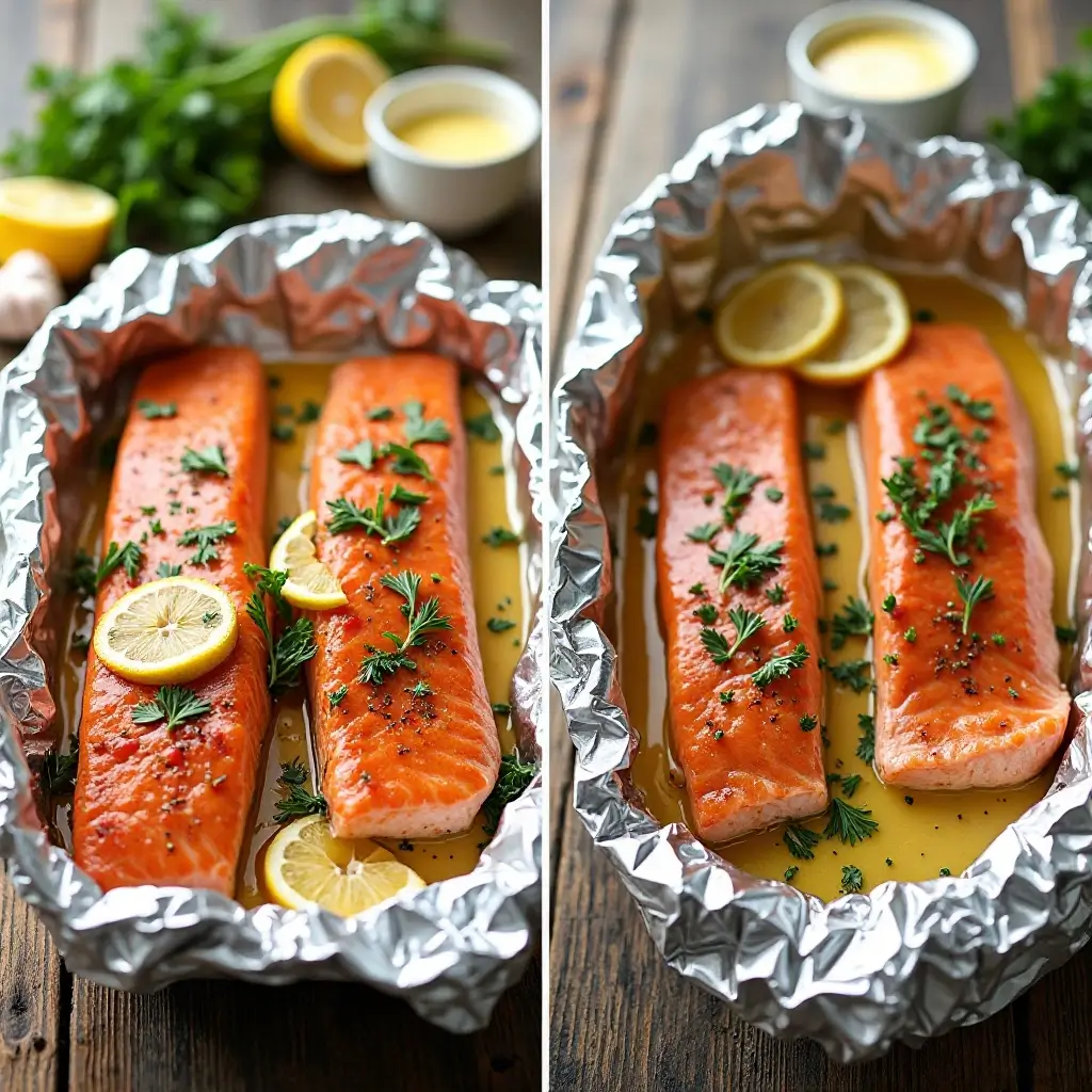 air fryer salmon in foil