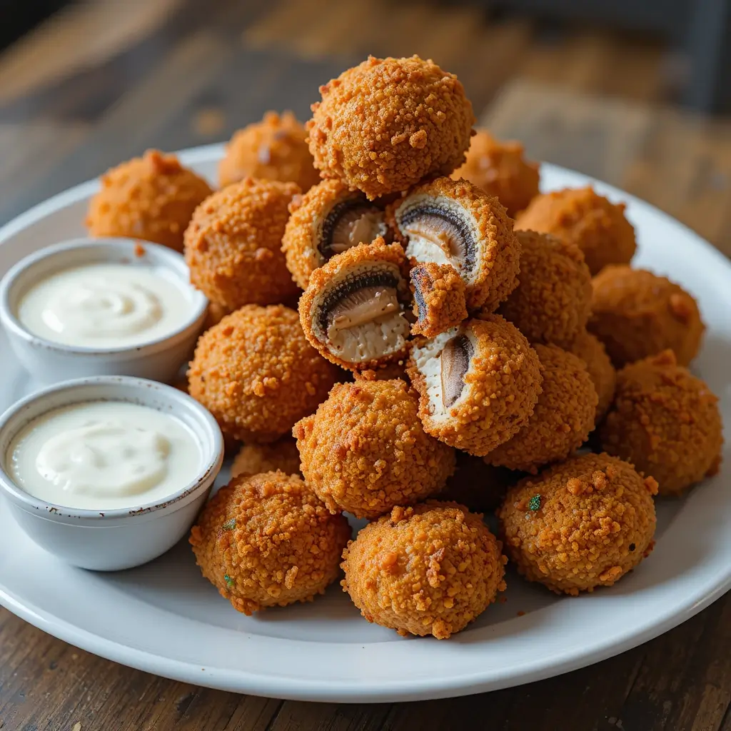 Air Fryer Breaded Mushrooms