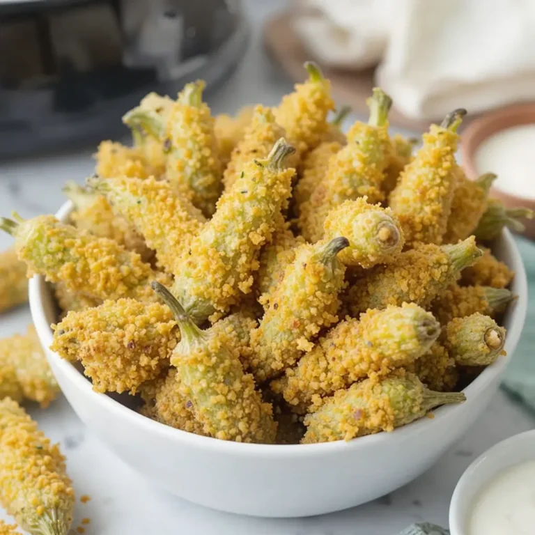 Air Fryer Breaded Okra