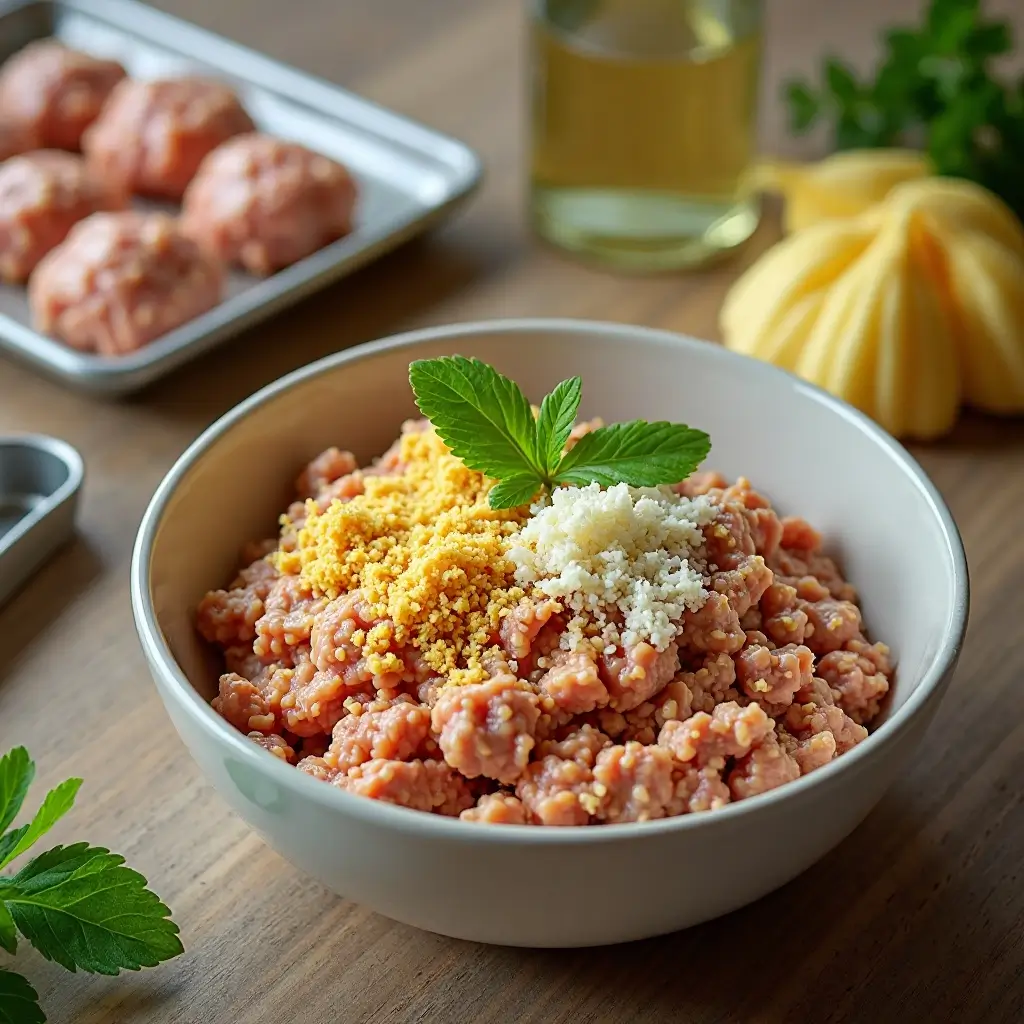 Air Fryer Chicken Meatballs