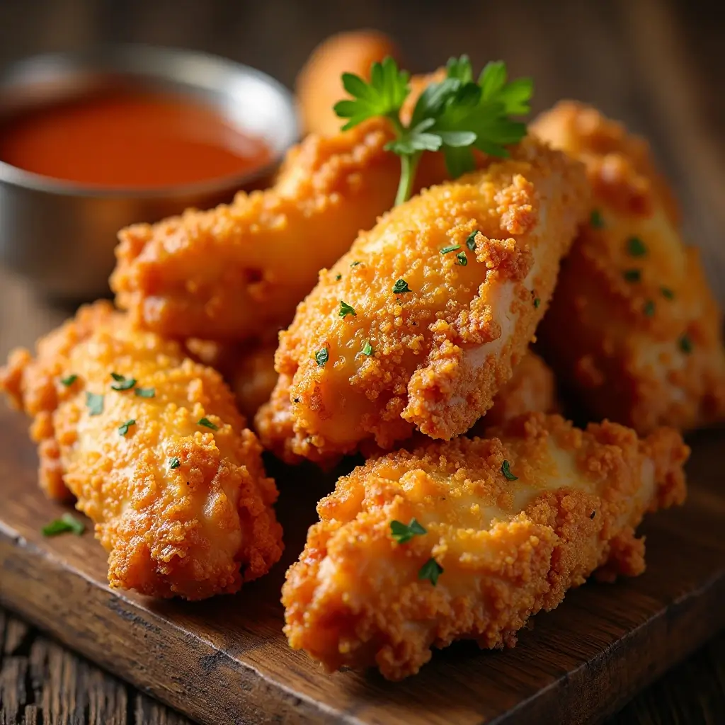Air Fryer Chicken Wings with Flour