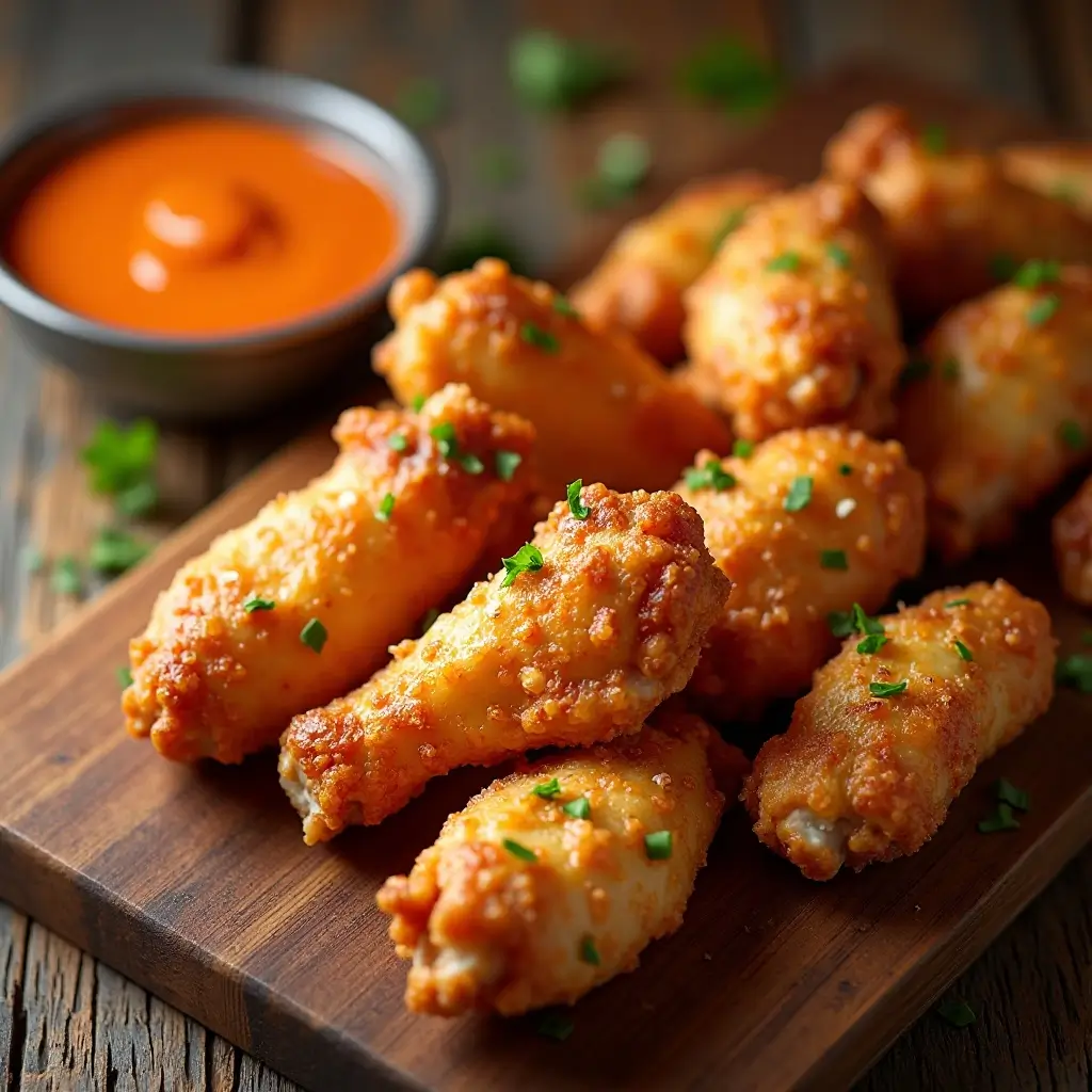 Air Fryer Chicken Wings with Flour