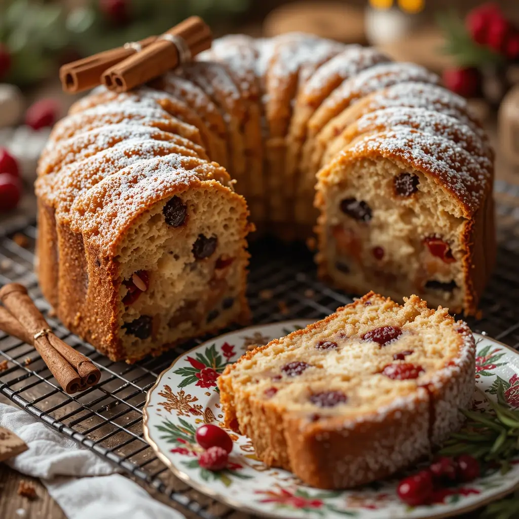 Air Fryer Christmas Cake
