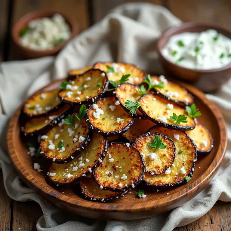 Air Fryer Eggplant Chips