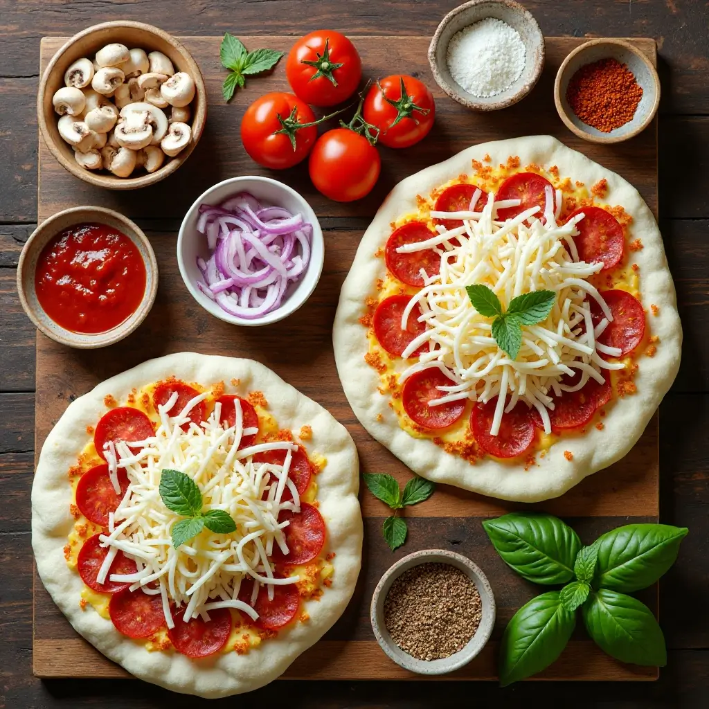 Air Fryer Flatbread Pizza