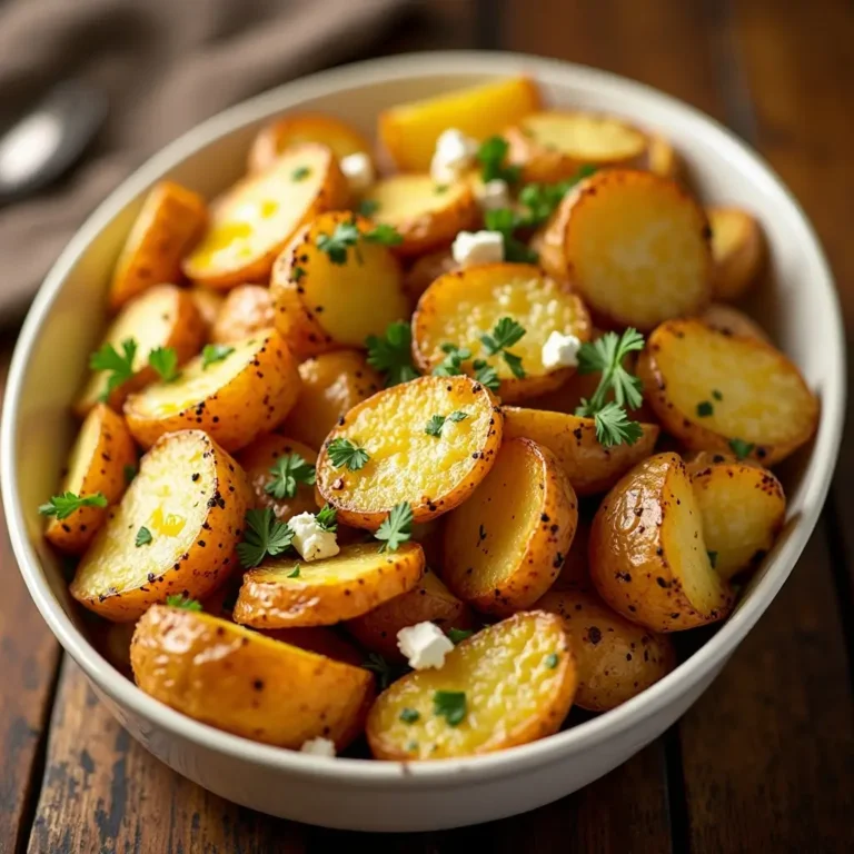 Air Fryer Greek Potatoes