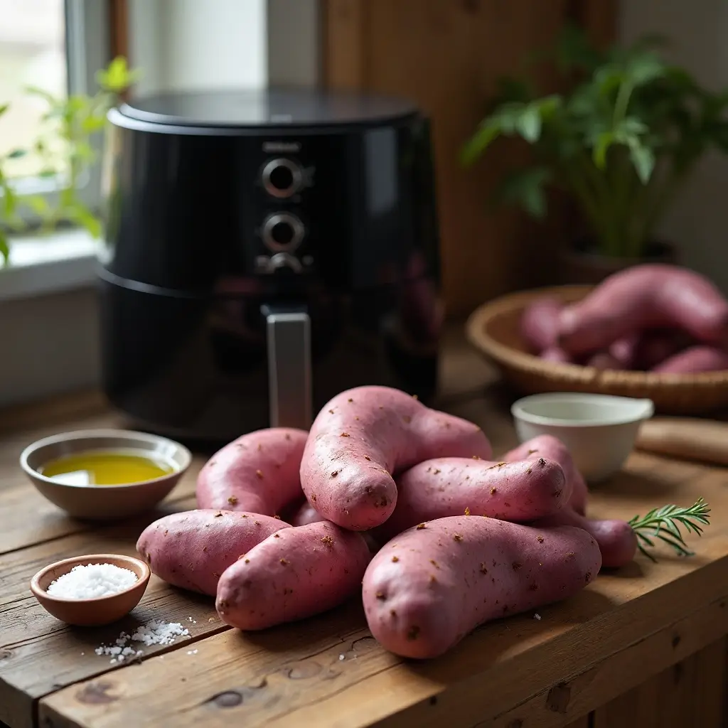 Air Fryer Japanese Sweet Potato