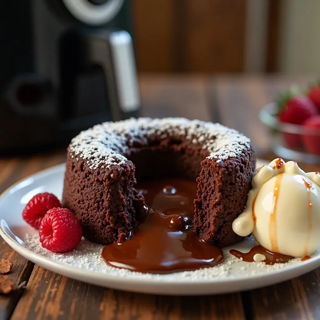 Air Fryer Lava Cake