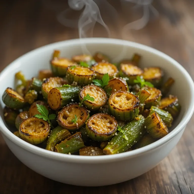 Air Fryer Okra No Breading