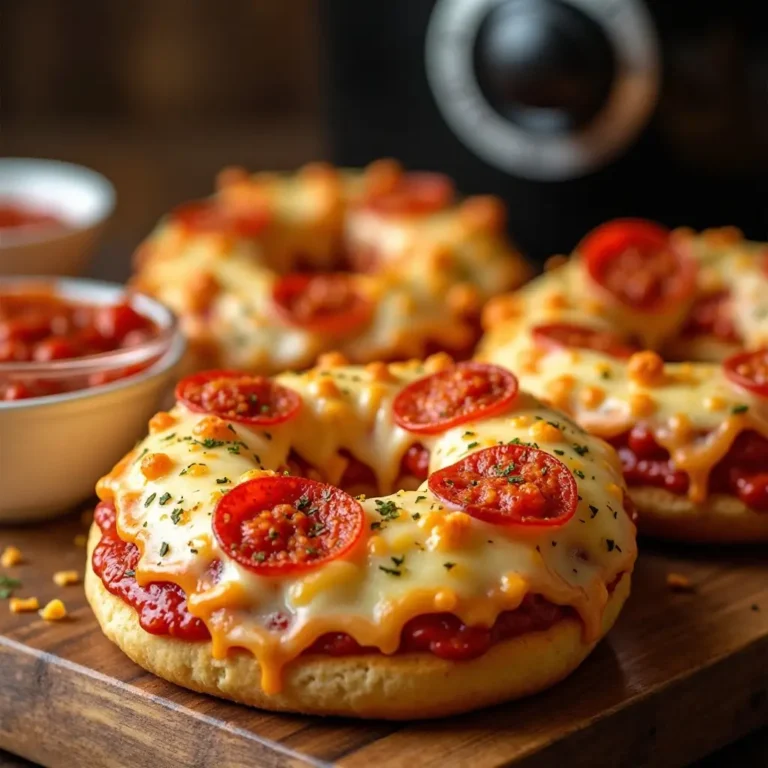 Air Fryer Pizza Bagels