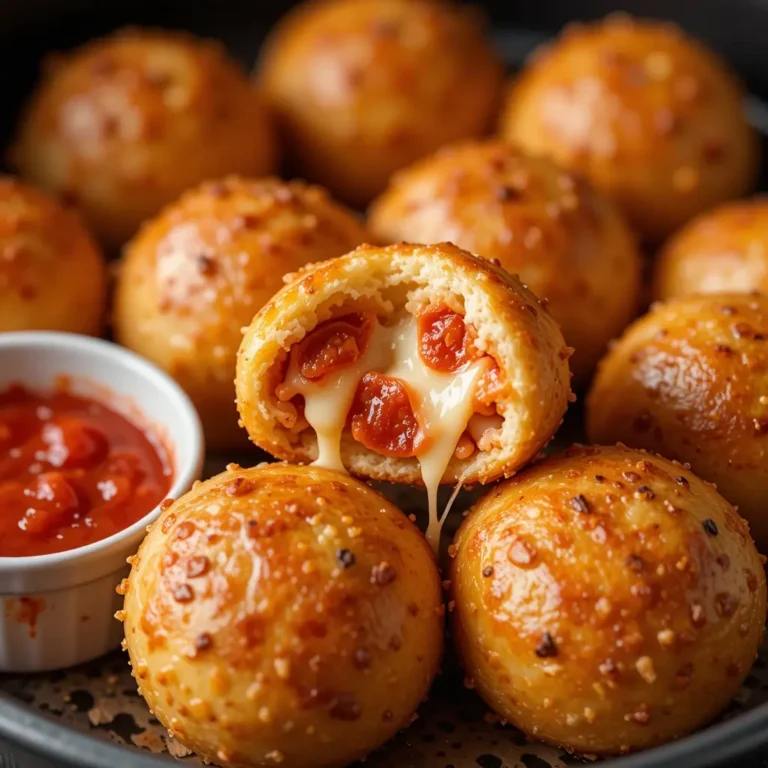 Air Fryer Pizza Bombs