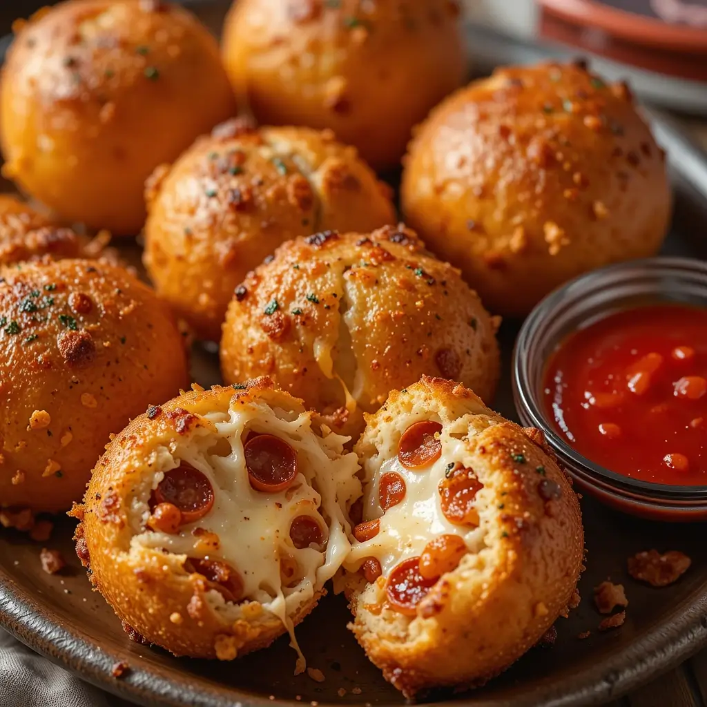 Air Fryer Pizza Bombs