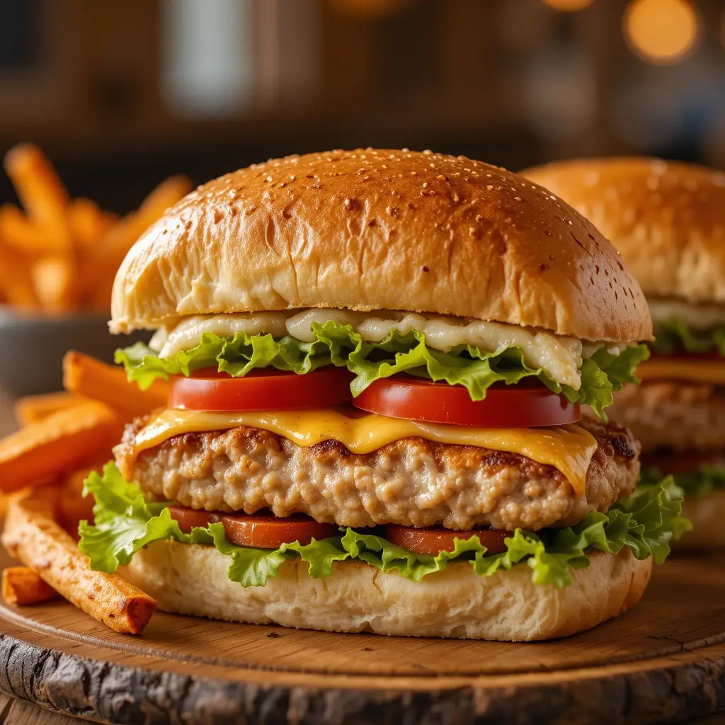 Air Fryer Turkey Burgers