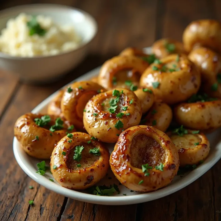 Garlic Mushrooms in Air Fryer