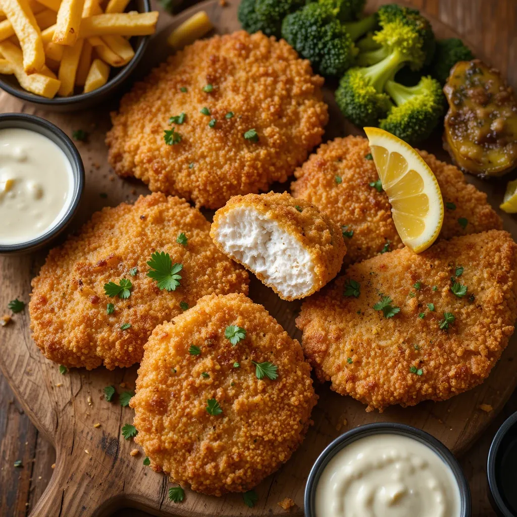 Air Fryer Breaded Chicken Cutlets