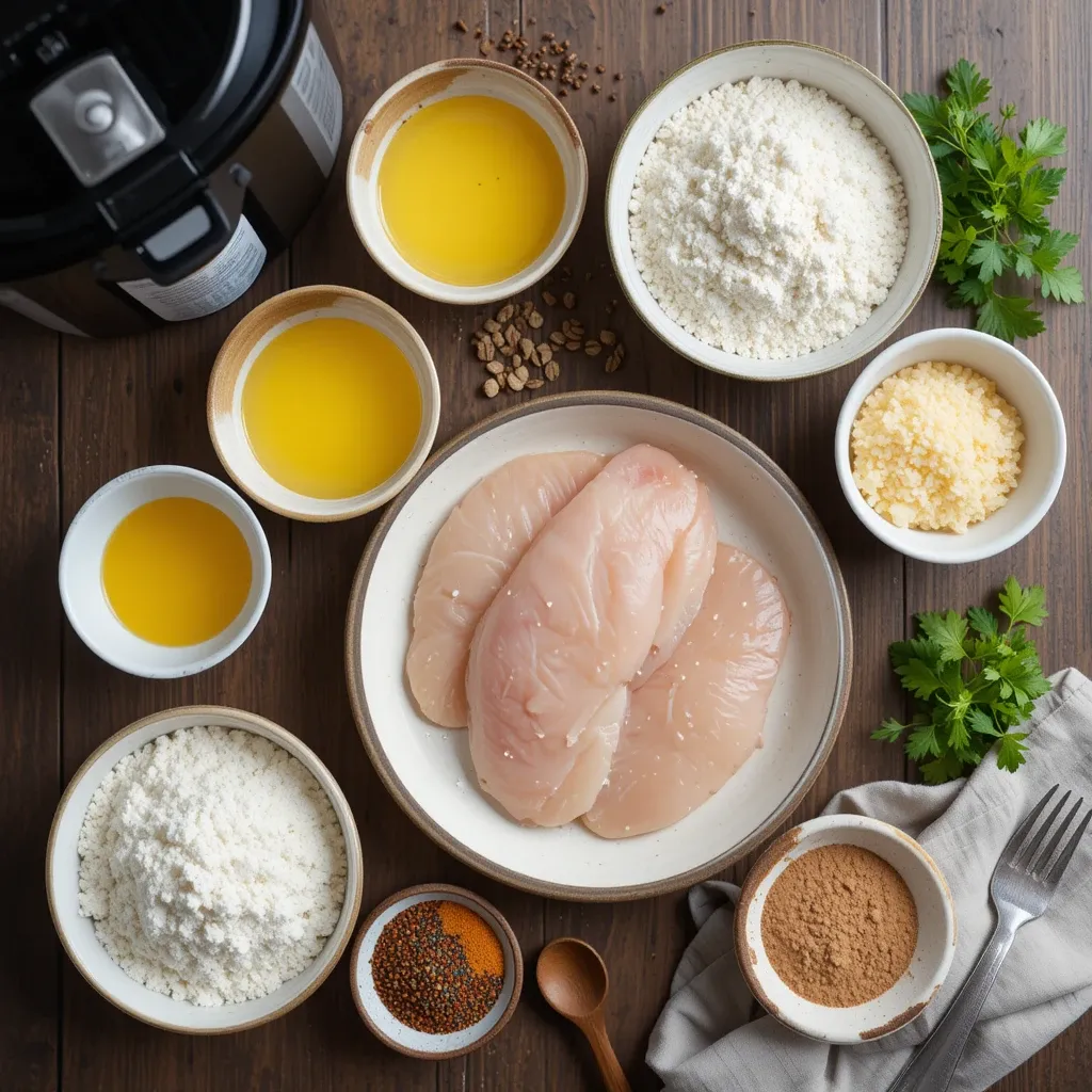 Air Fryer Breaded Chicken Cutlets