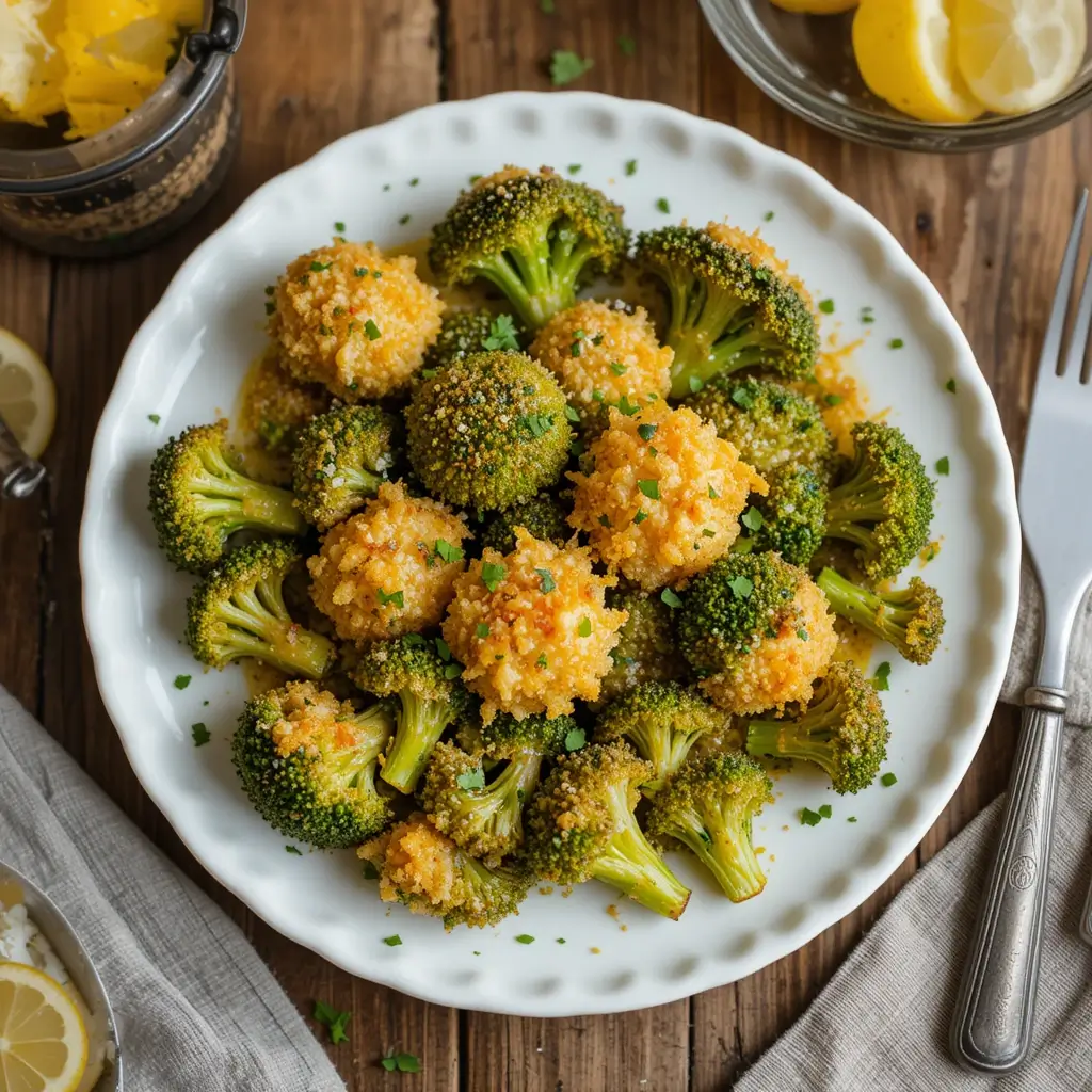 Air Fryer Broccoli Parmesan