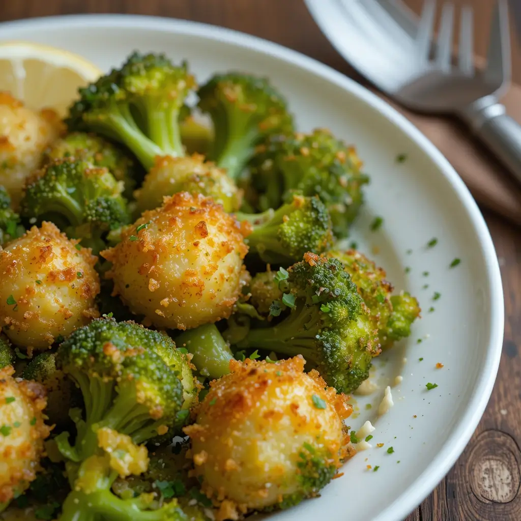 Air Fryer Broccoli Parmesan