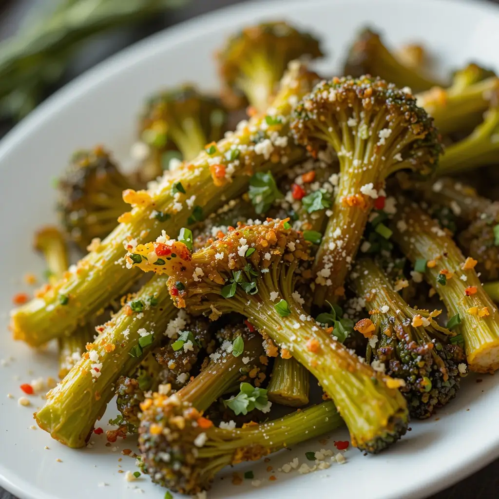 Air Fryer Broccoli Stems
