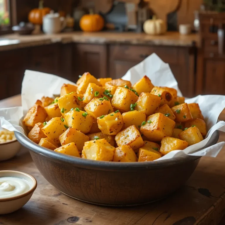 Air Fryer Cheesy Potatoes