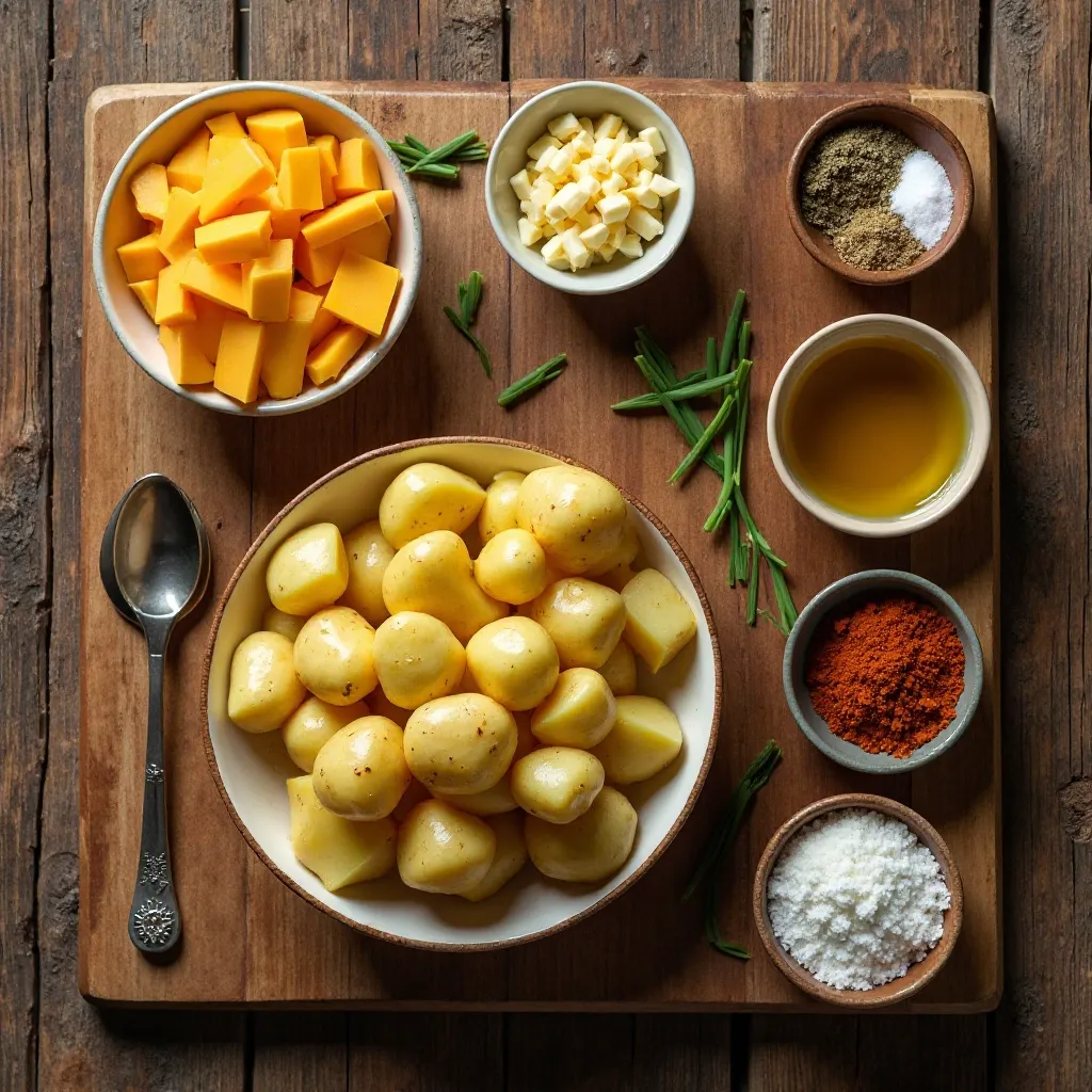 Air Fryer Cheesy Potatoes