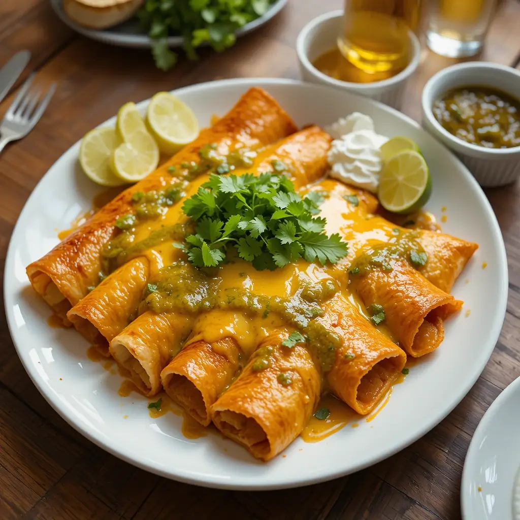 Air Fryer Chicken Enchiladas