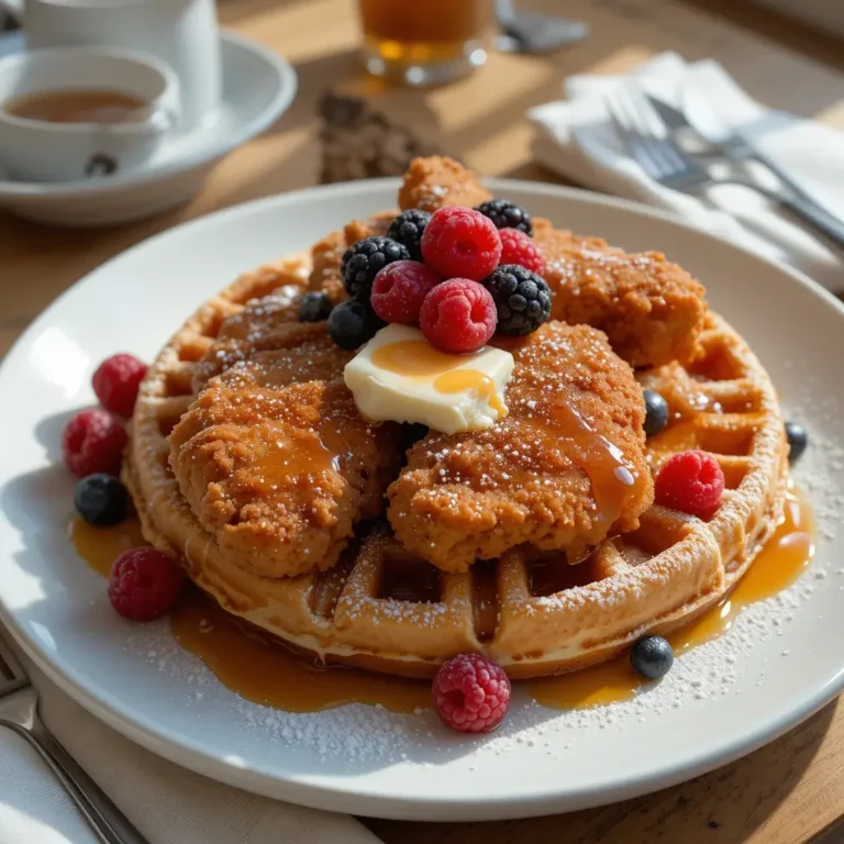 Air Fryer Chicken and Waffles