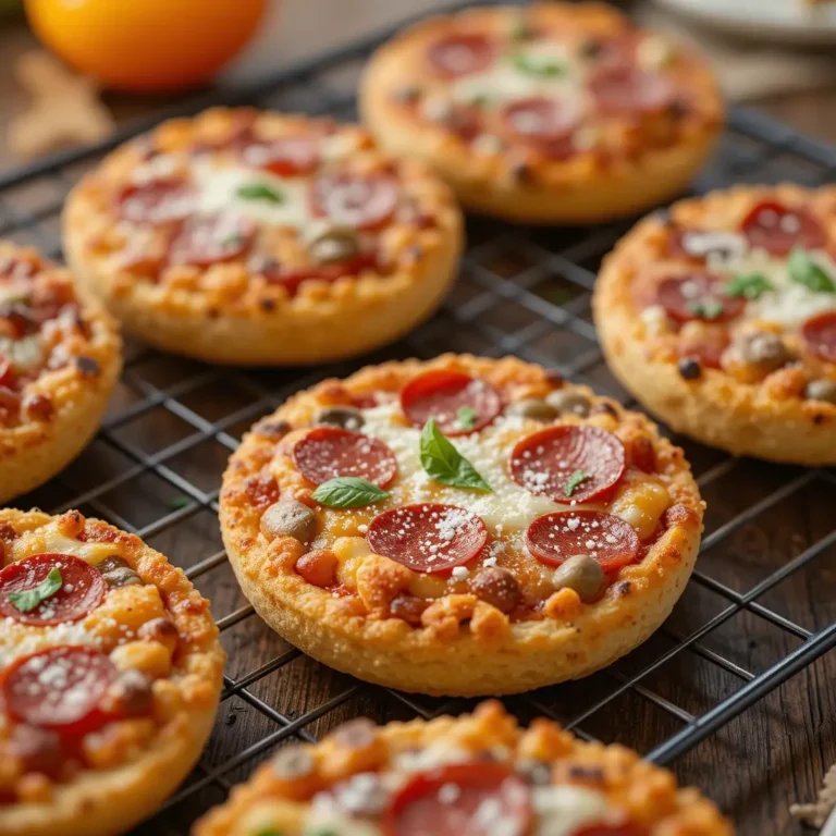 Air Fryer English Muffin Pizzas