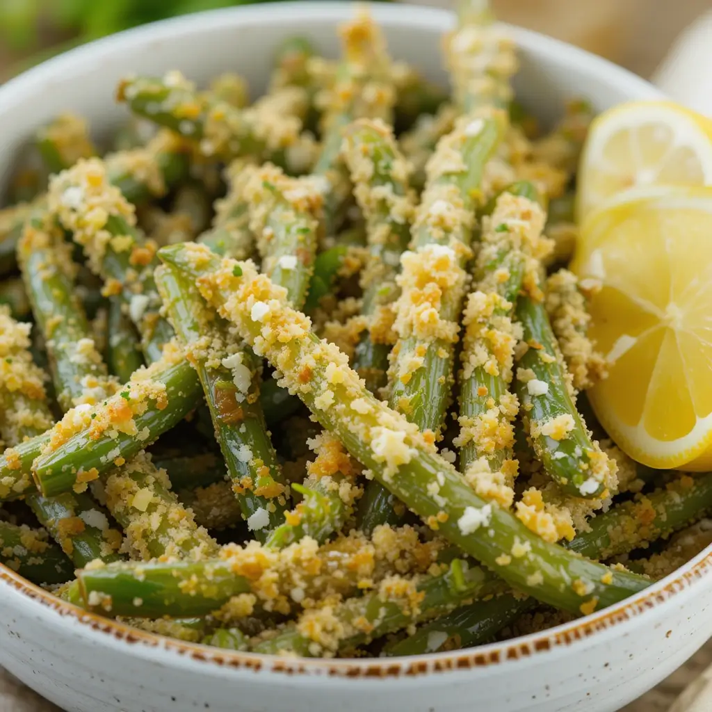 Air Fryer Green Beans Parmesan