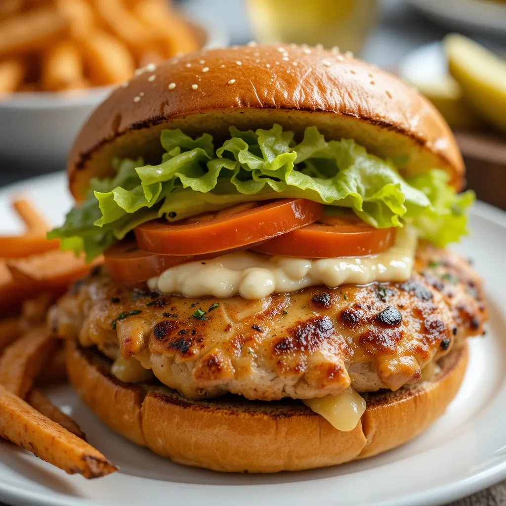 Air Fryer Grilled Chicken Sandwich