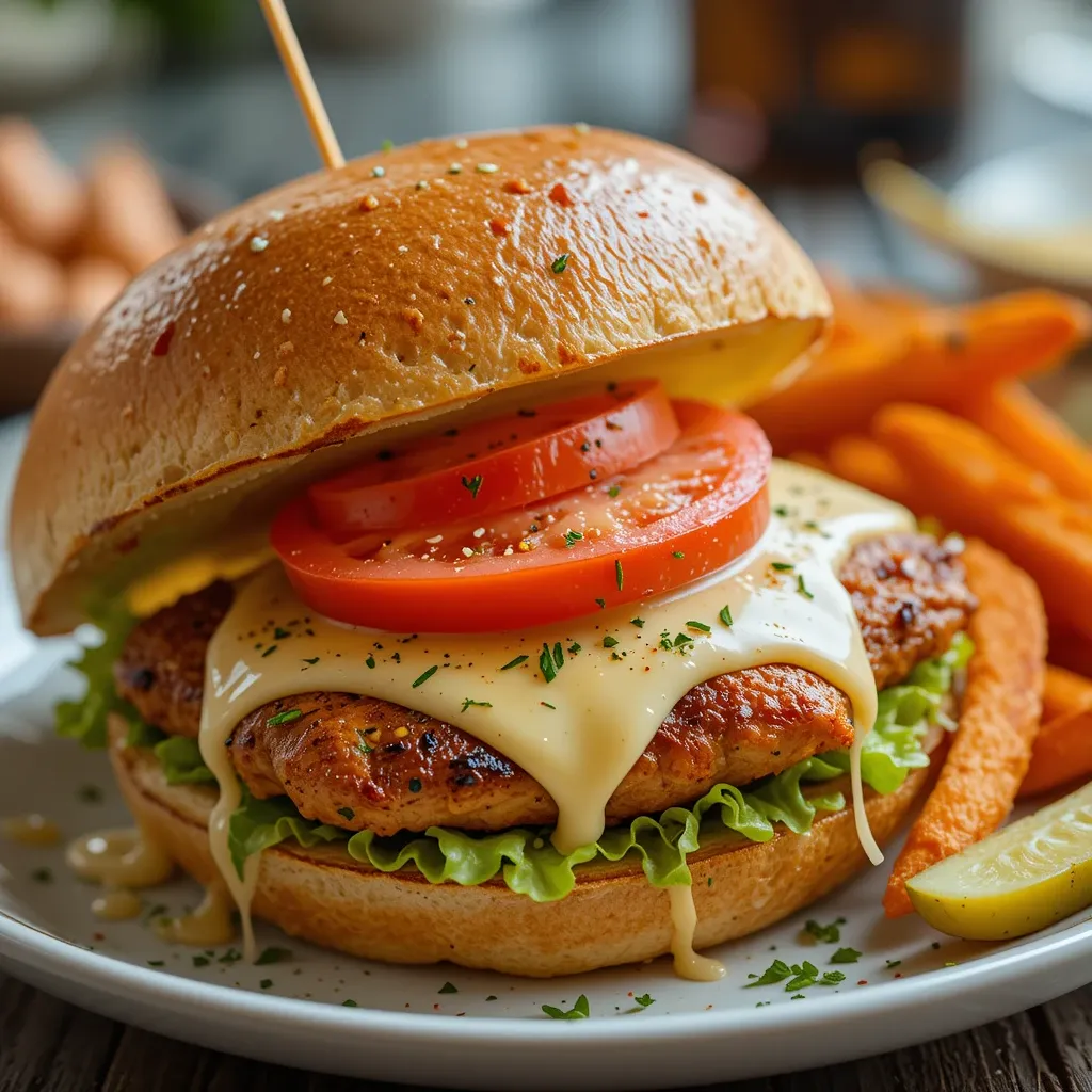 Air Fryer Grilled Chicken Sandwich