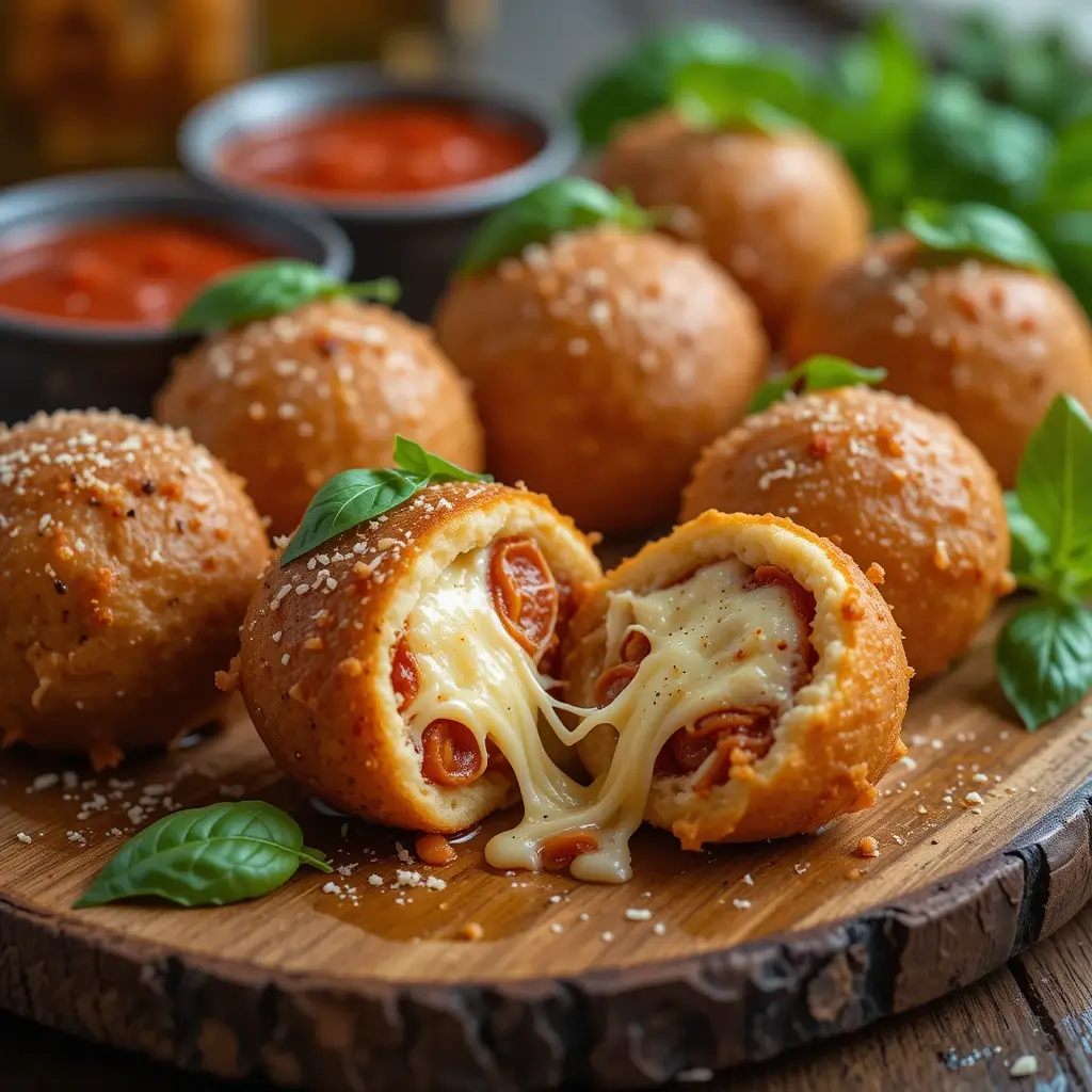 Air Fryer Pizza Balls